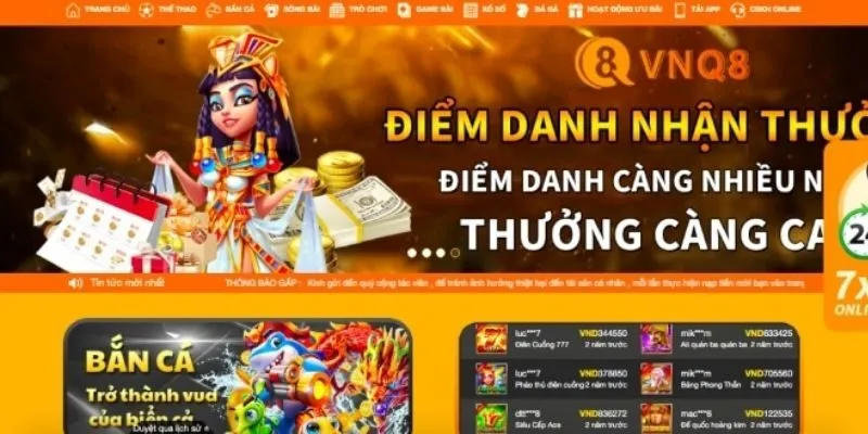Thông tin mới nhất về sân chơi VNQ8 hot nhất